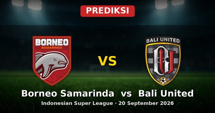 Prediksi Borneo Samarinda vs Bali United Liga Indonesia 20 Sep 2026