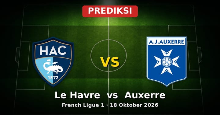 Prediksi Le Havre vs Auxerre Ligue 1 18 Oktober 2026